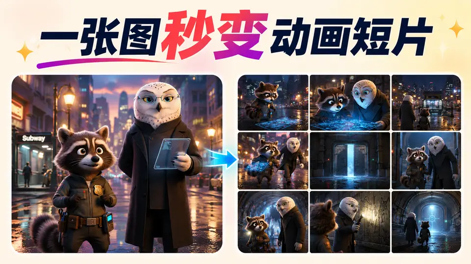 一张图秒变动画短片
