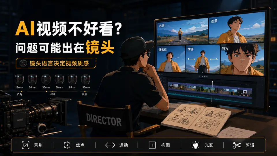 先别急着堆提示词：AI视频真正好看的关键，是镜头怎么安排