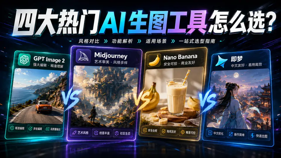 四大热门AI生图工具怎么选？